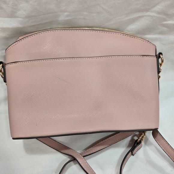 Anne Klein Crossbody Bag & Wallet Set Blush Pink Gold Chain Purse - Picture 10 of 11